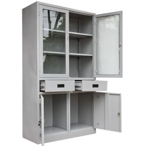 Tủ sắt văn phòng cánh kính ngăn kéo BT-K3NK