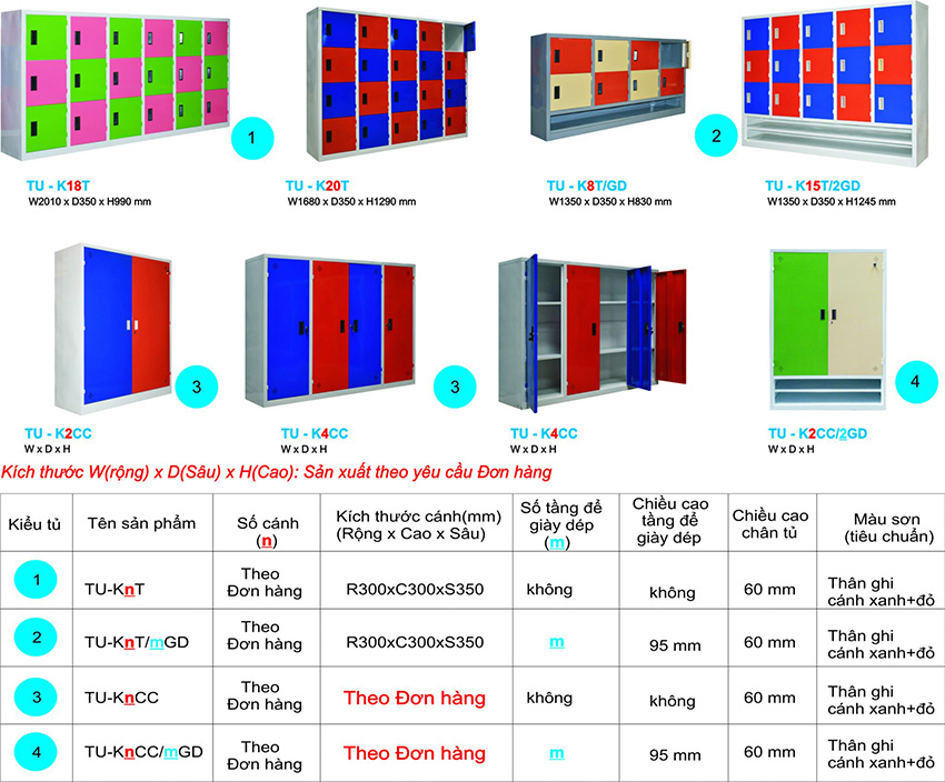 Tủ sắt để chăn chiếu tư trang trường học, bệnh viện KnCC