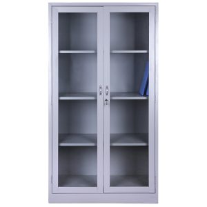 Tủ sắt văn phòng 2 cánh kính suốt mở BT-K2KS